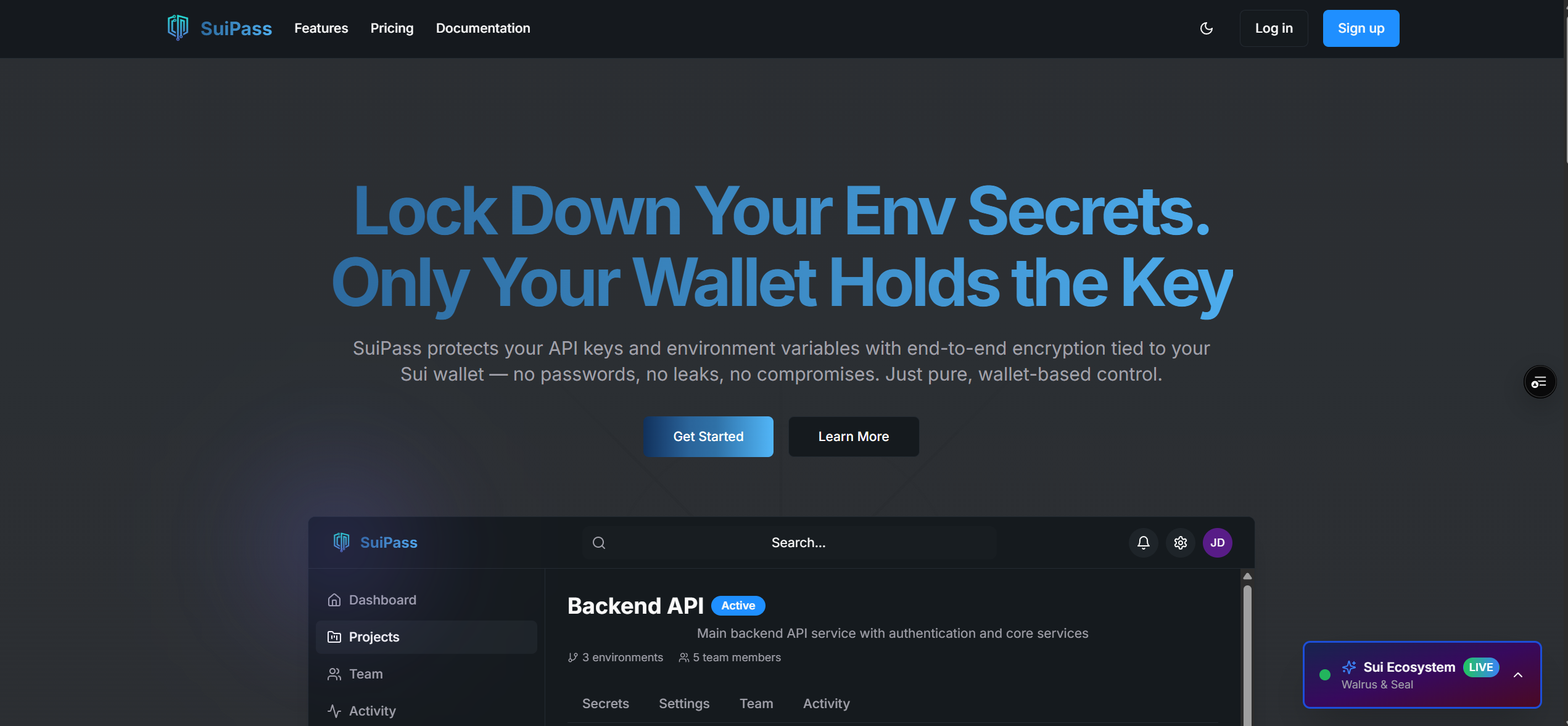 SuiPass - DEVMatch Hackathon 2025 (Sui Track Winner) screenshot 1